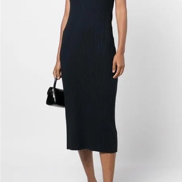Vince Ribbed Racerback Dress XL - Picture 3 of 4